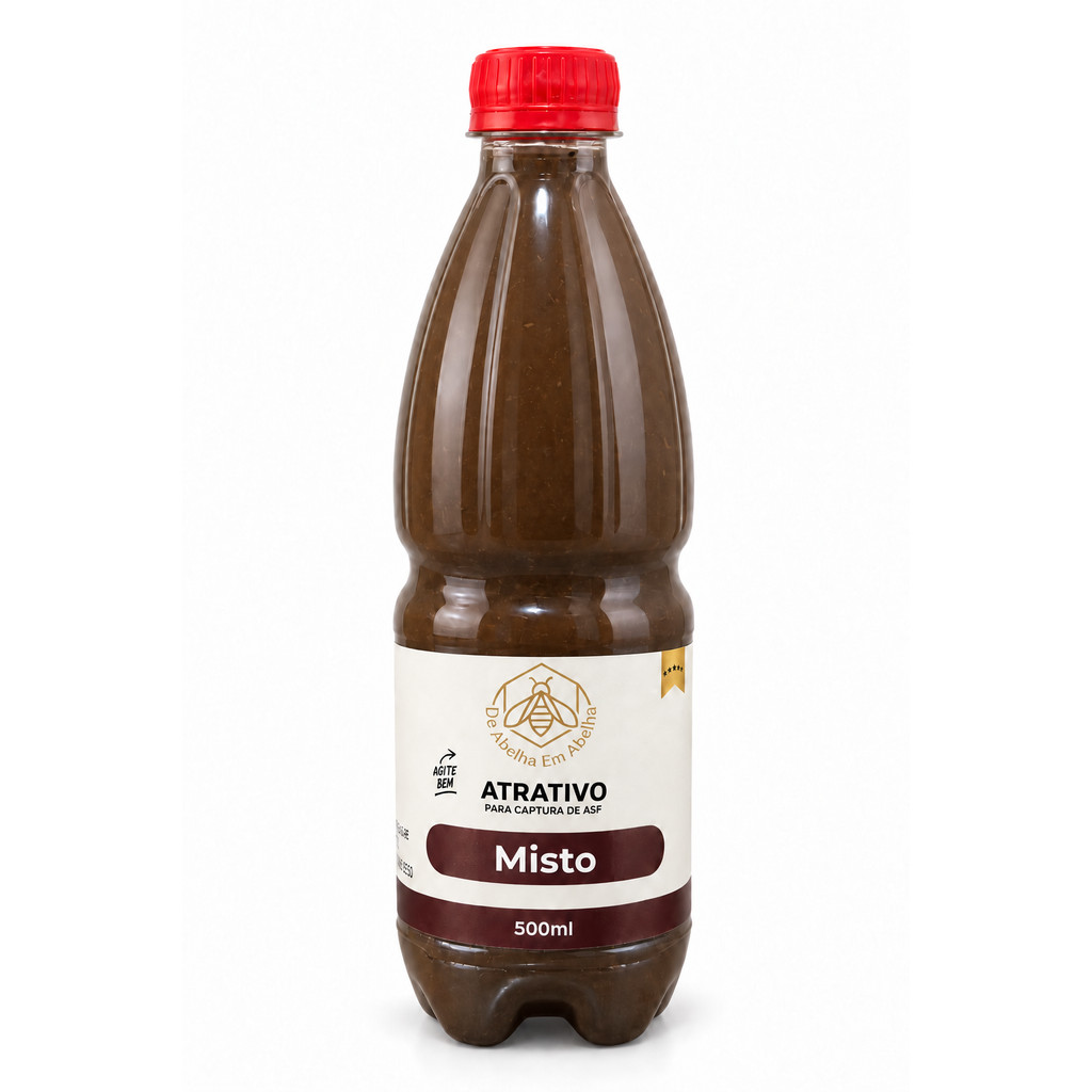 Atrativo Misto Super Premium Pega Jataí, Marmelada, Iraí e outras 500ML De Abelha Em Abelha