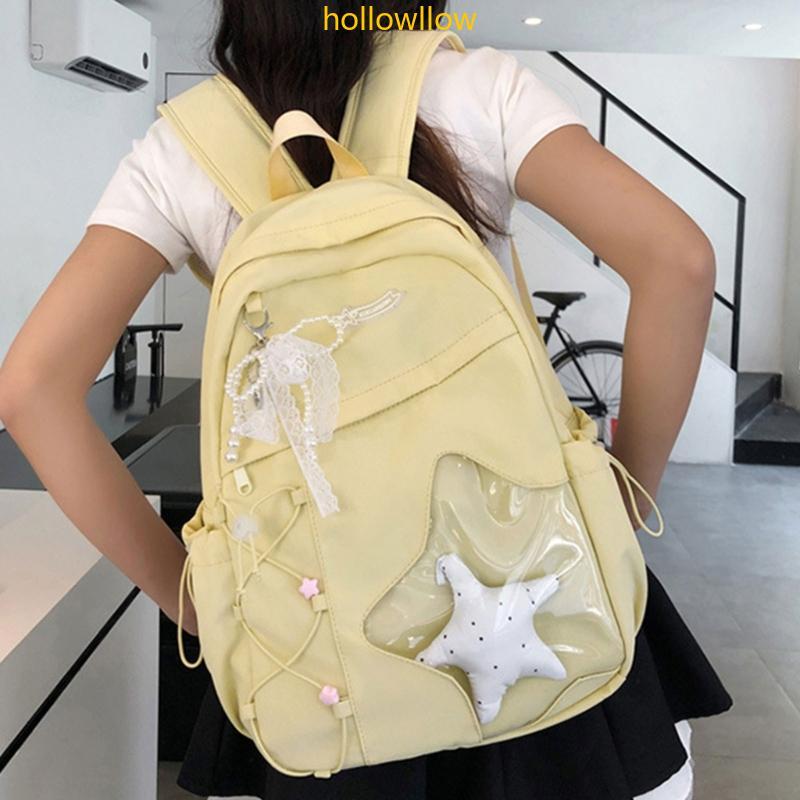 Mochila HHOT Nylon Alça E Armazenamento Frontal Zíper Reforçado