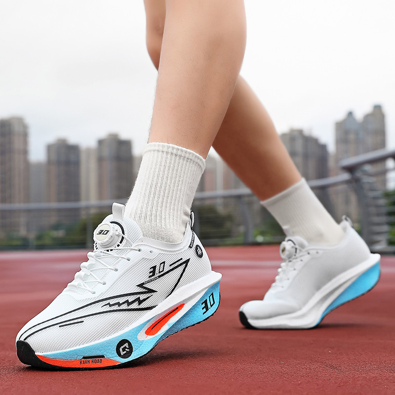 Novos Sapatos Esportivos E De Lazer De Fibra De Carbono , Treinamento De Velocidade De Placa Ultraleve Com Cadarço 46