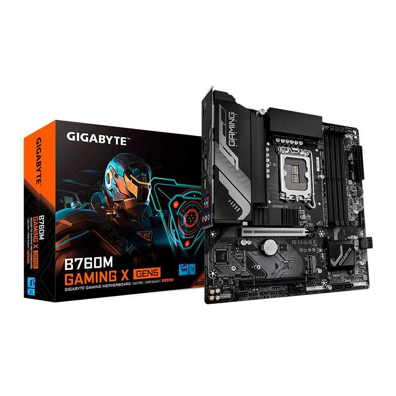 Placa Mae Gigabyte B760M Gaming X Gen5, DDR5, LGA1700, M-ATX, Chipset Intel B760, B760M-GAMING-X-DDR5-GEN5 (Pichau Oficial)