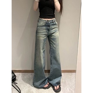 Americano Retro cintura baixa Micro-queimado calças femininas 2025 verão novo estilo Drape magro-ajuste mais magro olhar