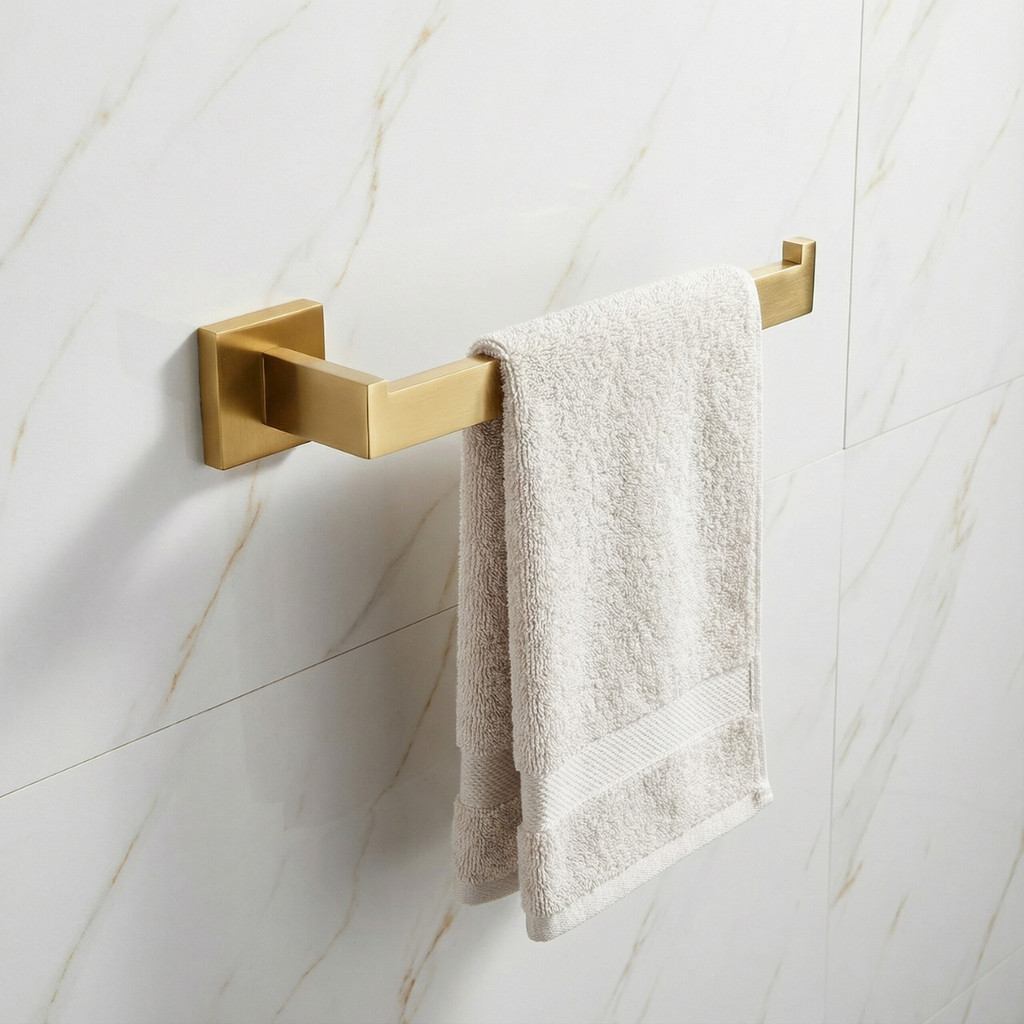 Acessórios Para Banheiro Porta Papel Higiênico Lavabo Toalheiro Aço Inox 4 Peças Flat · foto 2