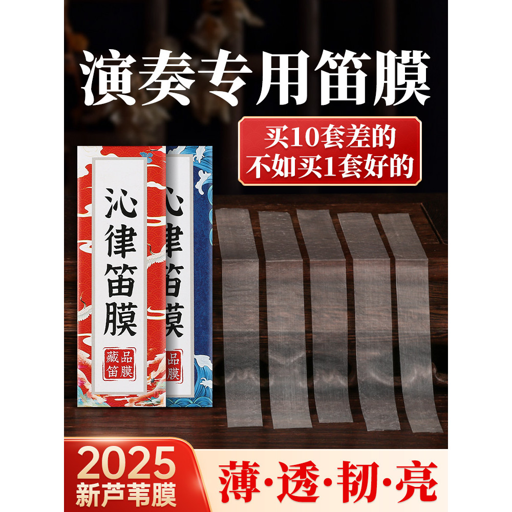 Qinlu 2026 flauta filme profissional desempenho grau teste flauta dedicado Reed filme conjunto premium flauta de bambu
