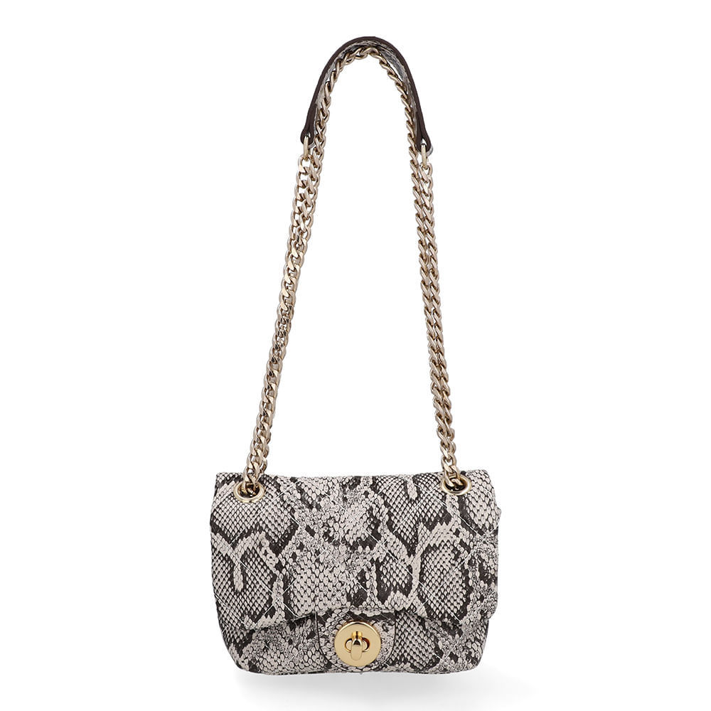Bolsa Tiracolo Couro Cobra Natural