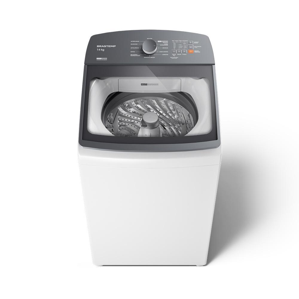 Máquina de Lavar Brastemp 14Kg com Ciclo Tira Manchas Advanced Smart Sensor e Design Compacto Branca BWF14AB