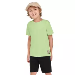 Conjunto Curto Infantil Menino Moto Elian Verde