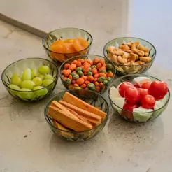 Kit 6 Bowls Natal Tigela Aperitivos Entradas Petiscos Mesa Posta Cumbuca Verde Plasútil