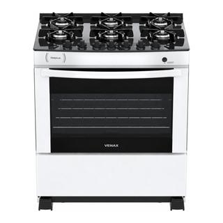 Fogao 6 Bocas Venax delplus Vitreo Bl Branco Gas Glp