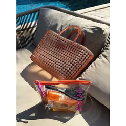 Bolsa Petite Jolie Leblon Tangerina Translúcido PJ11421