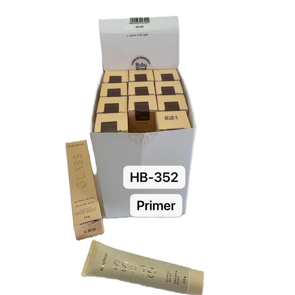 Atacado Kit C/12 Primer Facial Acetinado Tom do primer Incolor - Ruby Rose HS352
