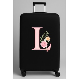 Capa Protetora de Mala para Viagem Personalizada Com A Inicial Nome Tecido Preto Premium Resistente em Oferta na Shopee