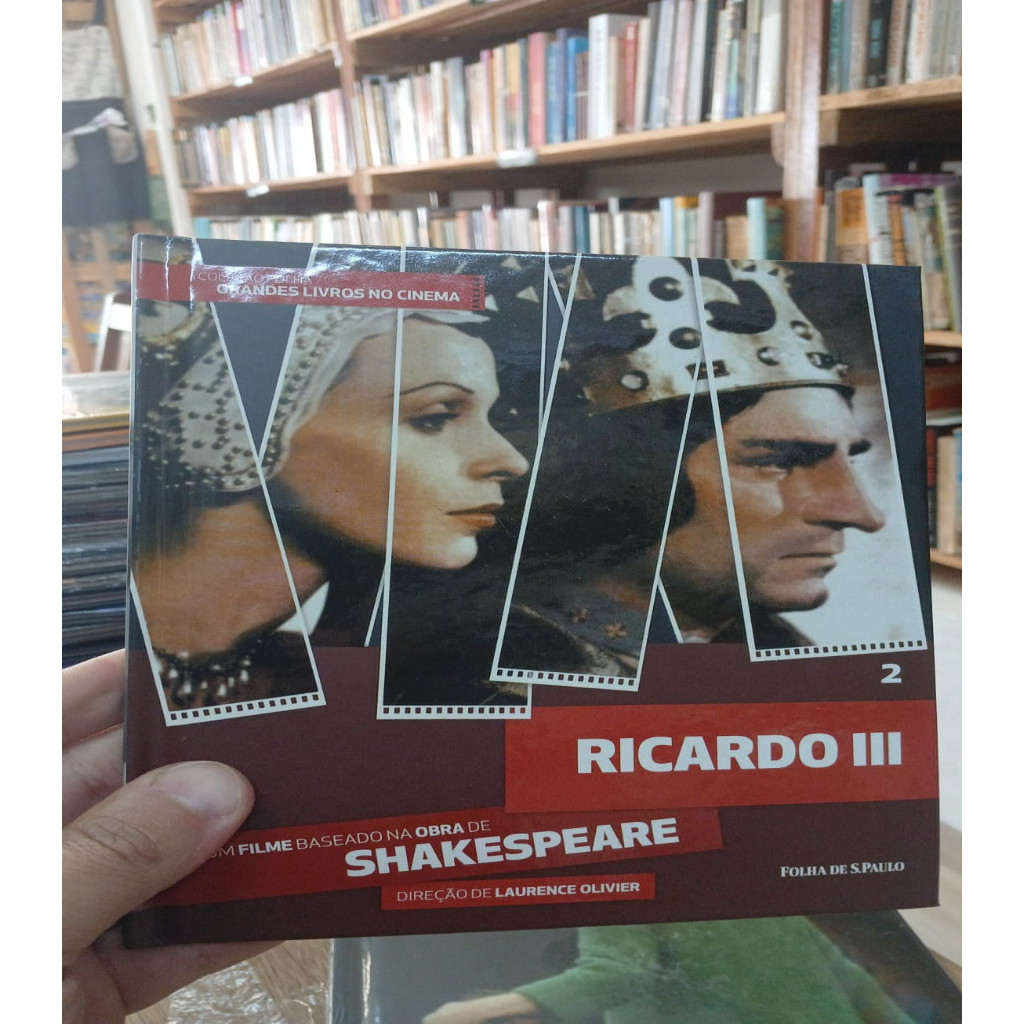 DVD RICARDO III - Coleção Folha Gandes Livros cinema editora DESC