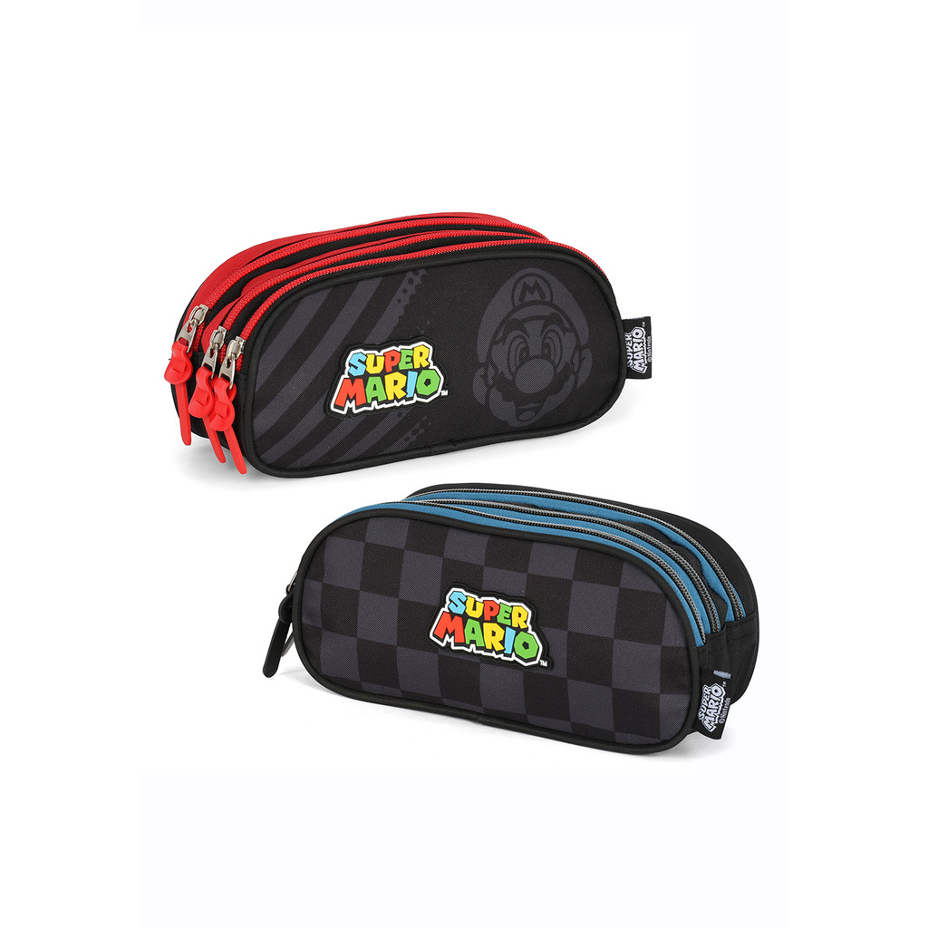 Estojo Escolar Nintendo Super Mario Bros 3 divisórias - Licenciado em Oferta na Shopee