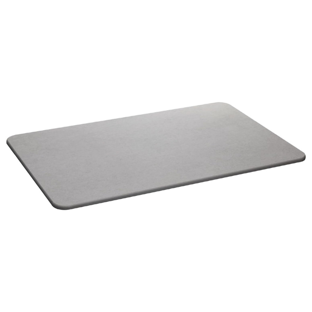 Tapete de Pedra Diatomita para Banheiro Cinza 60x 39cm Lyor