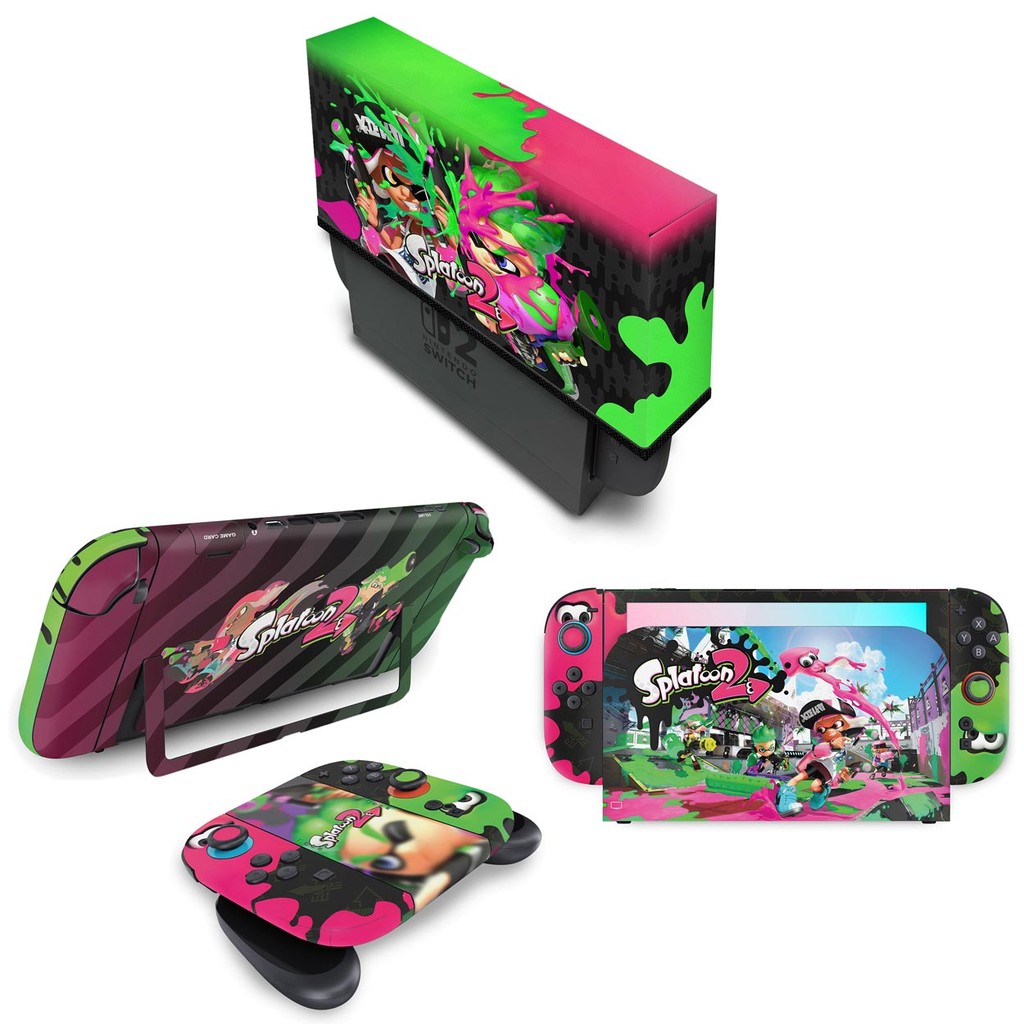 Kit Capa e Skin Anti-Rage para Nintendo Switch 2 - Splatoon 2