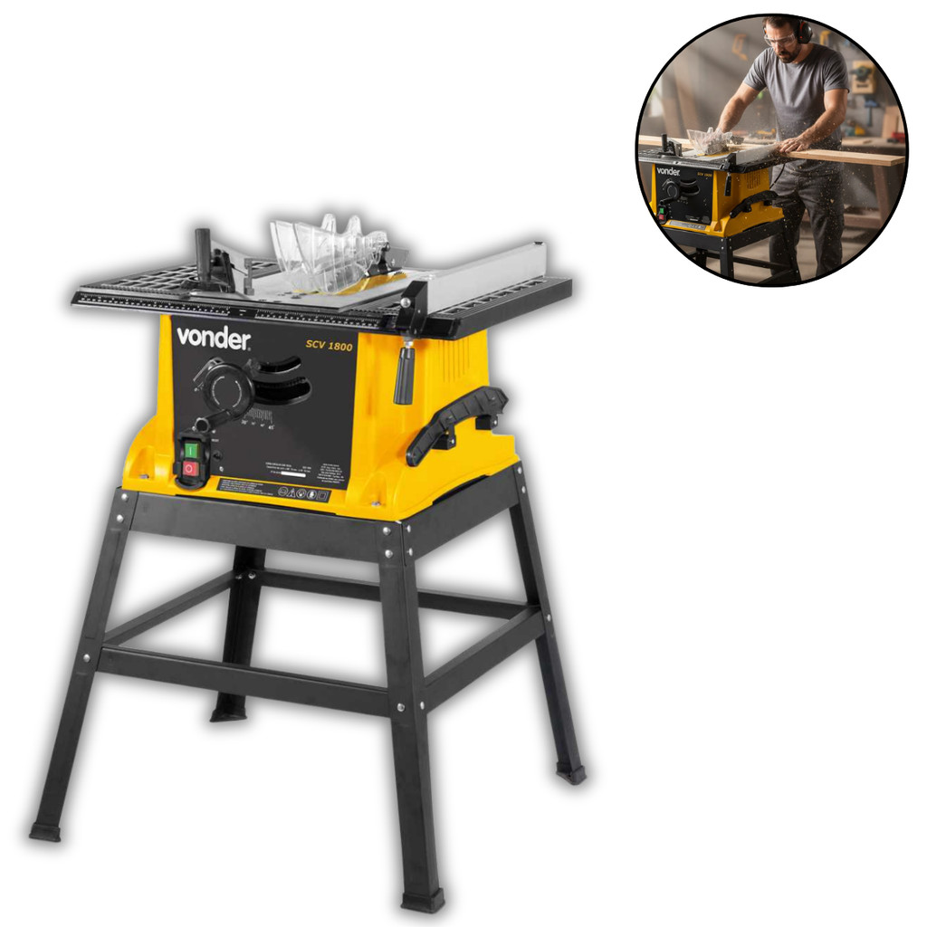 Serra Circular De Mesa 10 Pol 1800w Scv 1800 Vonder