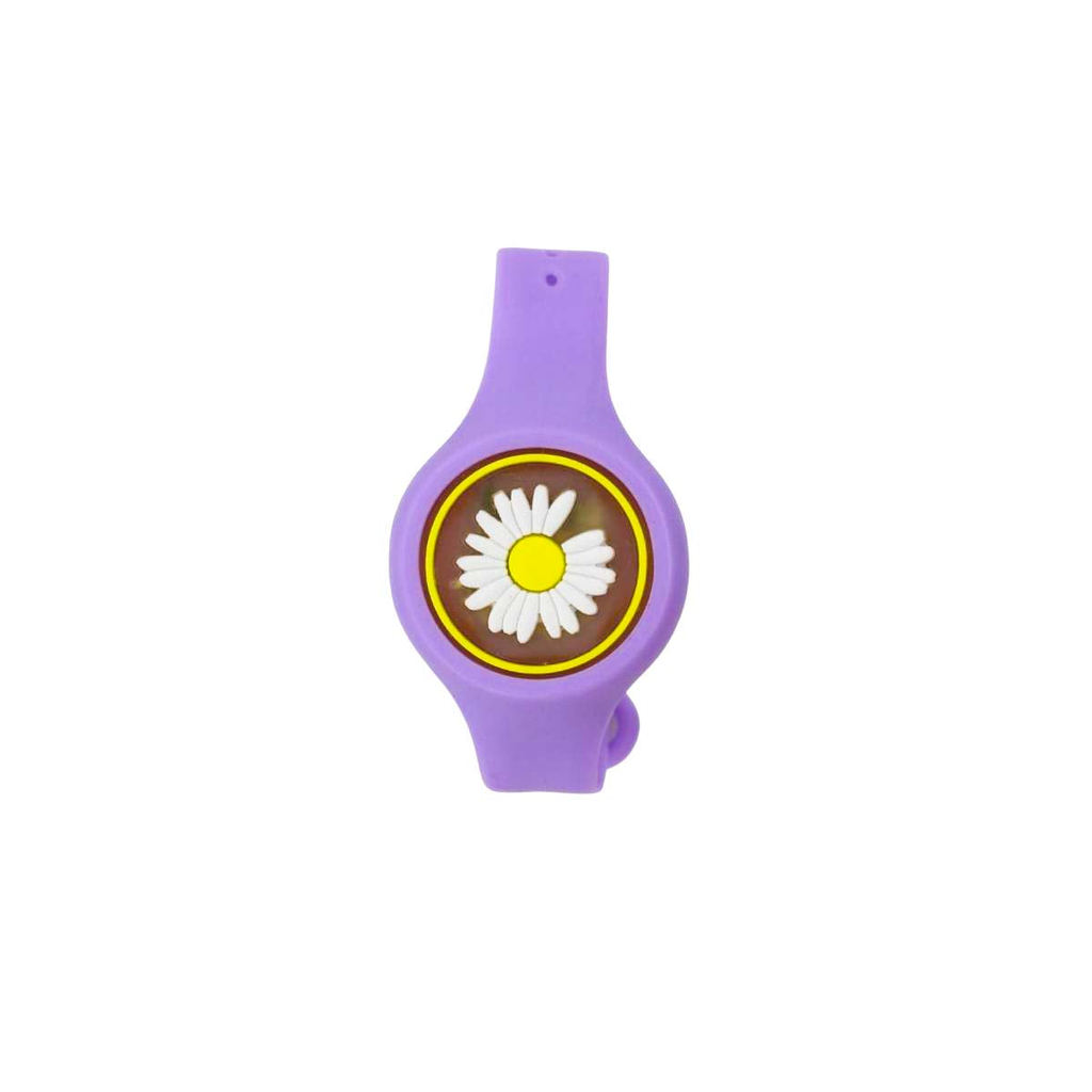 Pulseira Relogio Infantil Anti Mosquito Repelente Roxo
