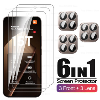 Para Xiaomi 15T Pro 5G Câmera De Vidro Protetor 6in1 Lente Filme Xiaomi15T Mi 15 T Mi15TPro t15 Tela Temperado em Oferta na Shopee