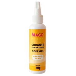 Corante Soft Gel Amarelo Gema 60g Mago