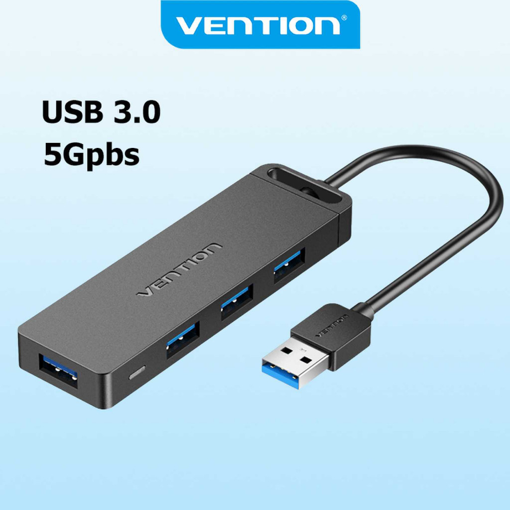 Vention 4 Portas USB 3.0 C HUB Divisor Ultrafino De Alta Velocidade Para Macbook PC Acessórios De Computador em Oferta na Shopee