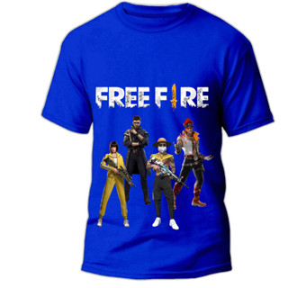 Camiseta Free Fire Infantil Unissex Camisa Menino Menina 100% Algodão Oferta com envio imediato em Oferta na Shopee