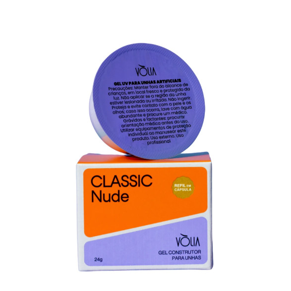 BLISTER 24G - GEL CLASSIC NUDE + POTE ECO (BRINDE) - VOLIA