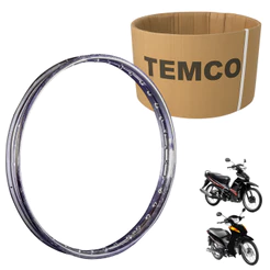 Aro Dianteiro Roda Biz 100 Biz 125 110 Cromado 1.20x17 Folha