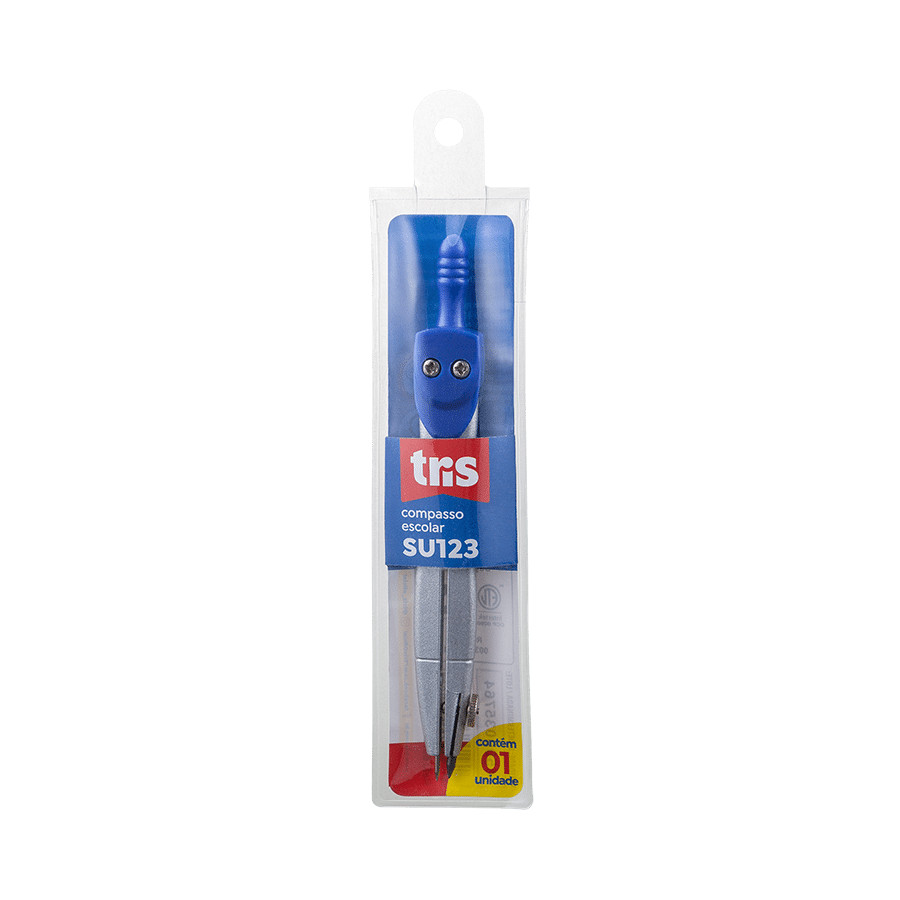 Compasso SU-123 Escolar com Estojo Flexível - Tris