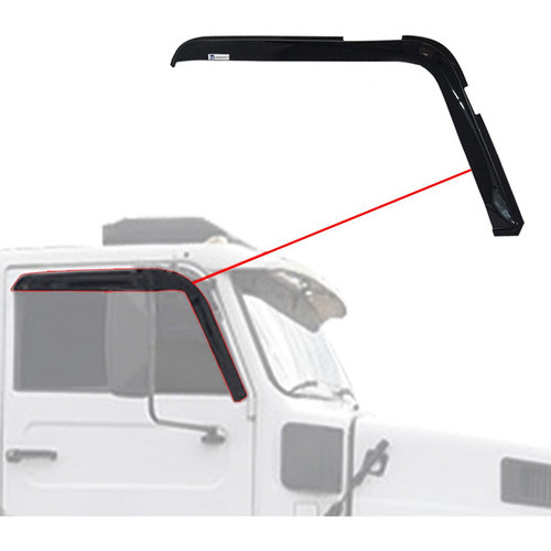 Par De Calha De Chuva Caminhão Volvo NL Edc - Fume modelo janelão — imagem 2 de 2
