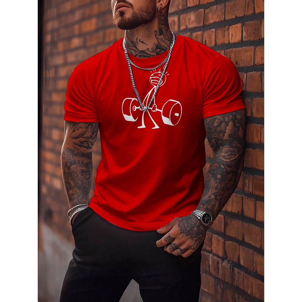 Camiseta Básica Masculina Academia Gyn Rats Academia Fitness T-shirt 100% Algodão