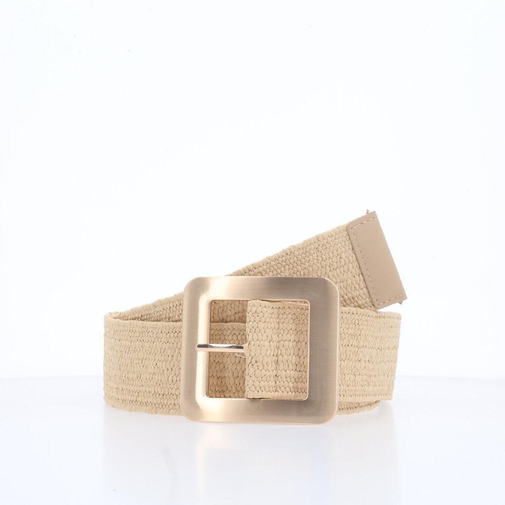 Cinto Feminino de Ráfia e Fivela Metalizada em Oferta na Shopee