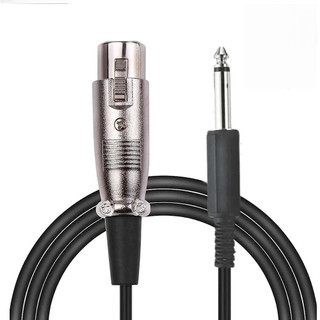 Cabo de microfone profissional P10 mono para XLR fêmea 2m/3m/5m Kapbom original