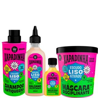 Kit Xapadinha Shampoo 250g + Máscara 450g + Òleo 50ml + Bálsamo 200ml -  Lola Cosmetics em Oferta na Shopee