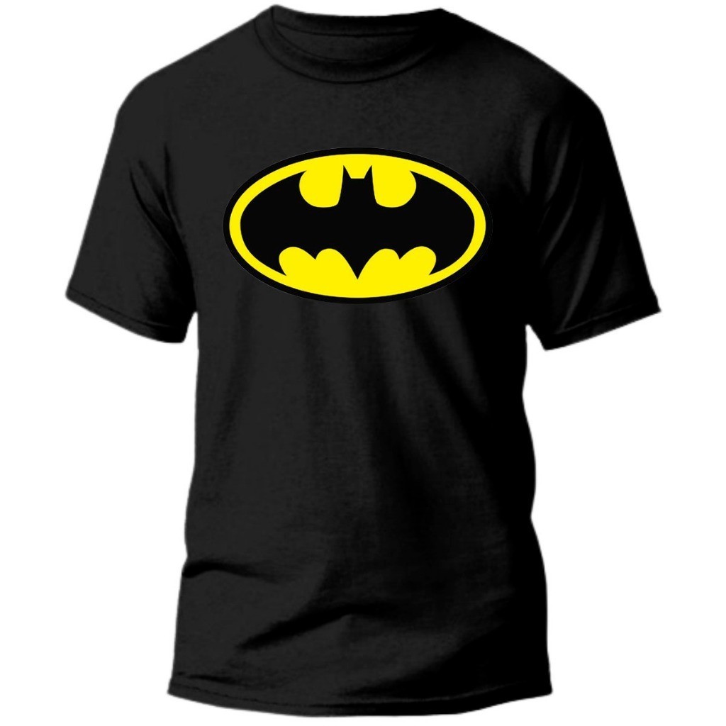 Camiseta camisa blusa Infantil Batman Morcego Camisa 100% Algodão