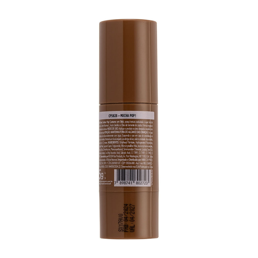 Detalhes do Contorno em Stick Contour Pop Ruby Kisses Cor Mocha Pop 5g