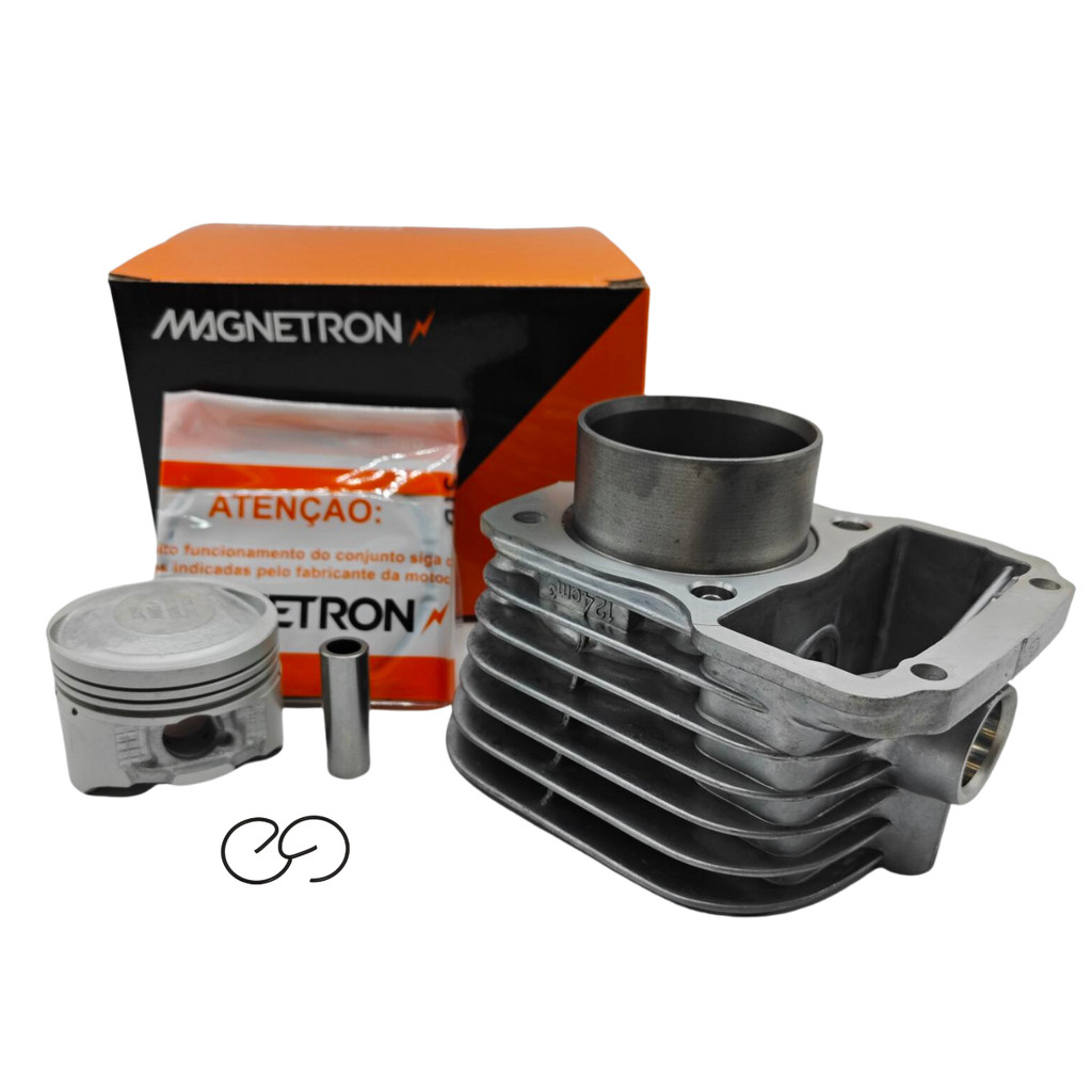 Kit cilindro pistão anéis Magnetron Cg 125 cargo Titan 95/97/98/99 Std original
