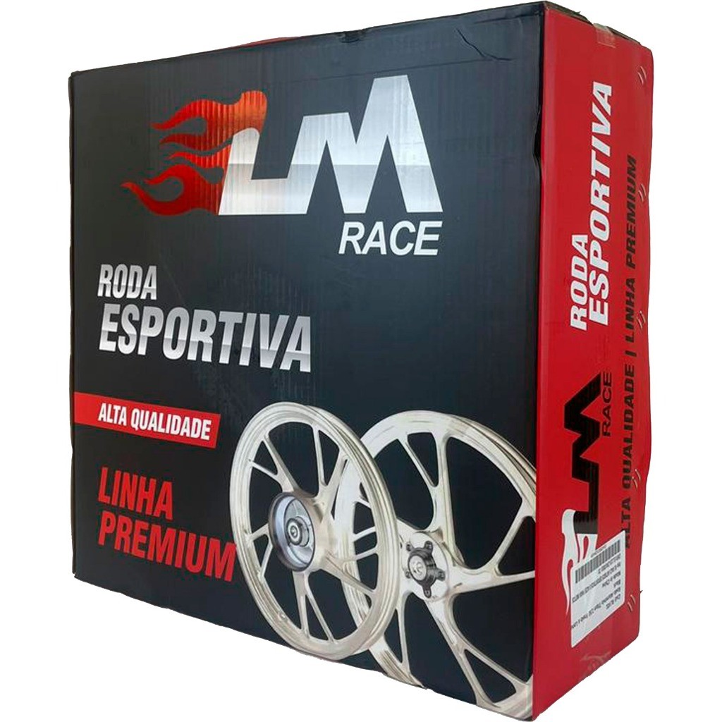 Jogo Roda Pé De Galinha Cg Titan 150 160 Liga Leve Freio A Tambor Lona Com Rolamento Cor Preta · foto 2