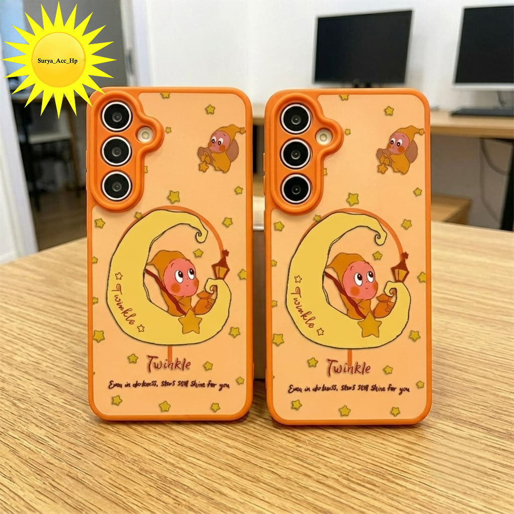Capa Charmosa Flor Cintilante Fosca Para Samsung A30s A32 A33 A34 A35 A36 A37 A50 A50s A51 A52 A52s A54 A55 A56 A57 M02 