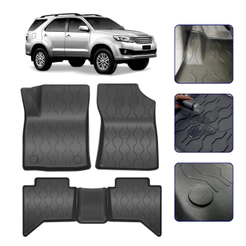 Tapete Bandeja 3D para Hilux SW4 2005 a 2015 com Bordas Elevadas Concha - Linha Premium