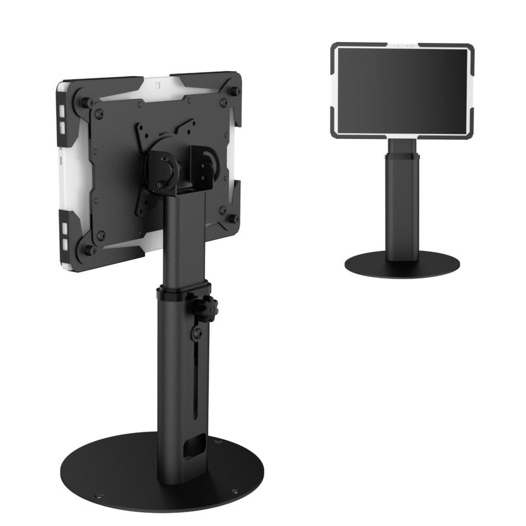 Suporte P/ Tablet Antifurto Mesa Ajustável – Compatível c/ iPad Samsung P/ PDV, 