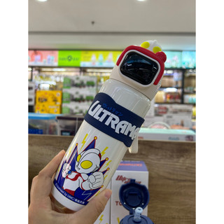 Ultraman inteligente garrafa térmica Display copo térmico das crianças escola garrafa de água especial menino grau alime