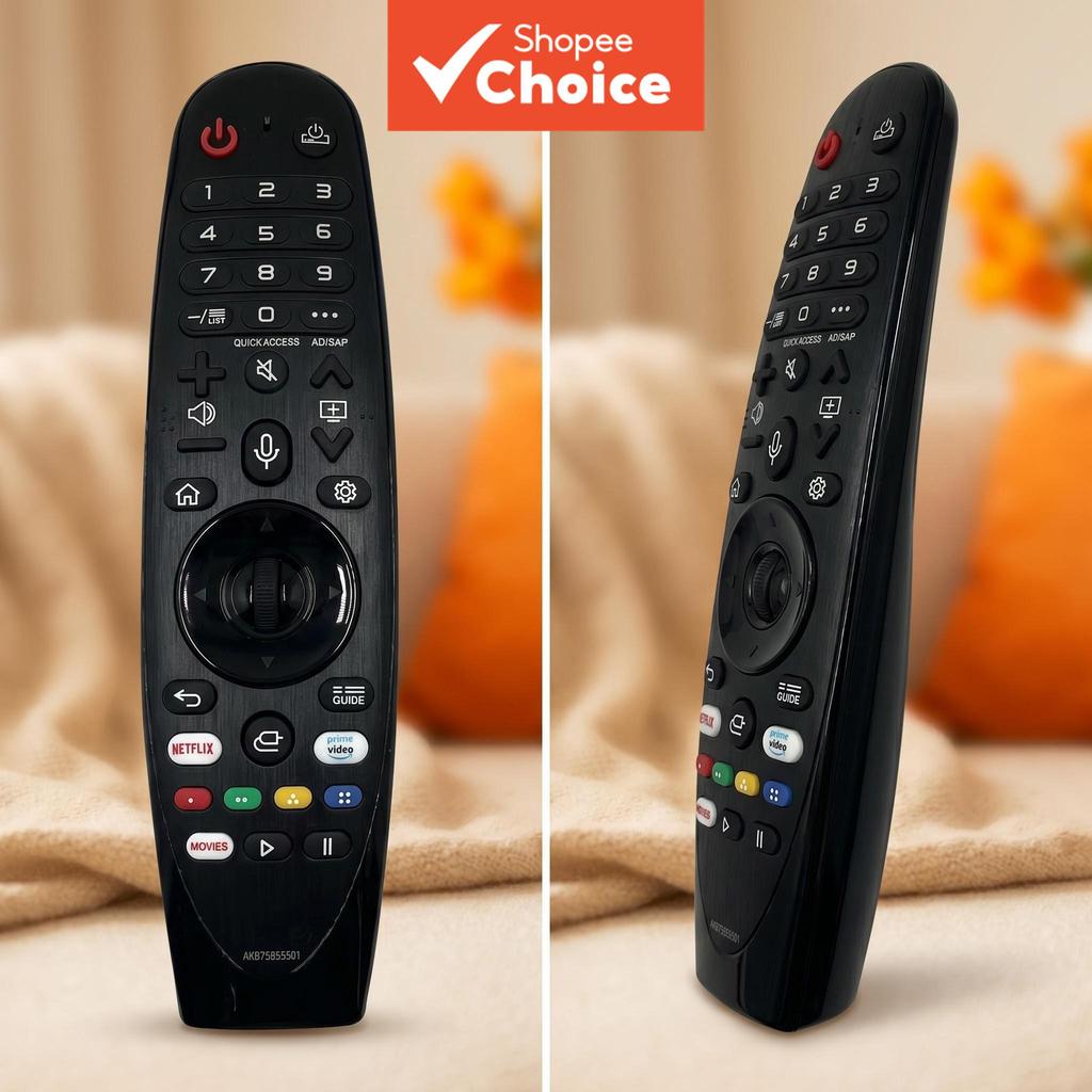Substituto de controle remoto de TV para LG Smart Displays AKB75855501, controle por voz, sem fio Bluetooth, envio