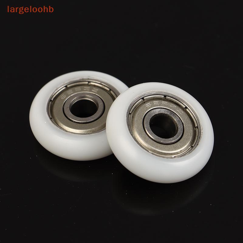 [largeloohb] 2 Unidades 6 * 25 * 7mm Polia De Rolamento Revestida De Borracha De Superfície Esférica POM Enrolada De Plá