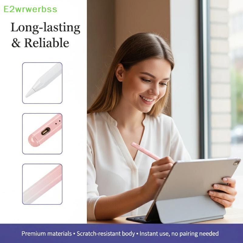 [E2wrwerbss] Caneta Stylus Universal Compatível Com Android iOS Tablet Lápis De Ponta Fin…