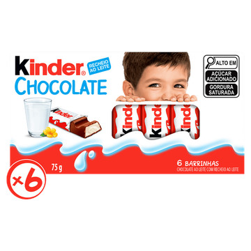Kinder Chocolate ao Leite 6 und 75g