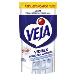 Veja Limpa-Vidro Cristal Vidrex Sachê Refil Econômico 400ml