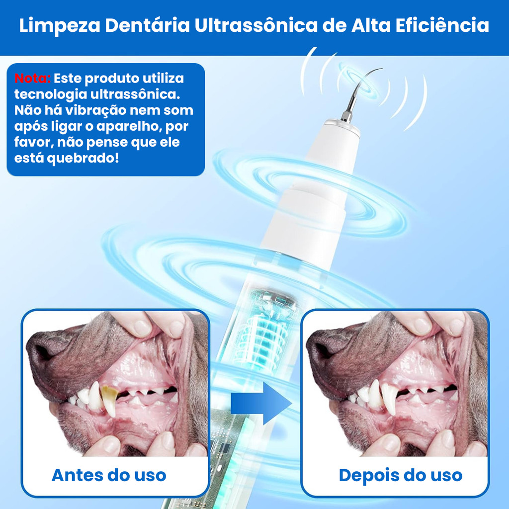 Newpet Limpador de dentes elétrico para animais de estimação por Limpeza Oral de Cão/Gato branco · foto 2