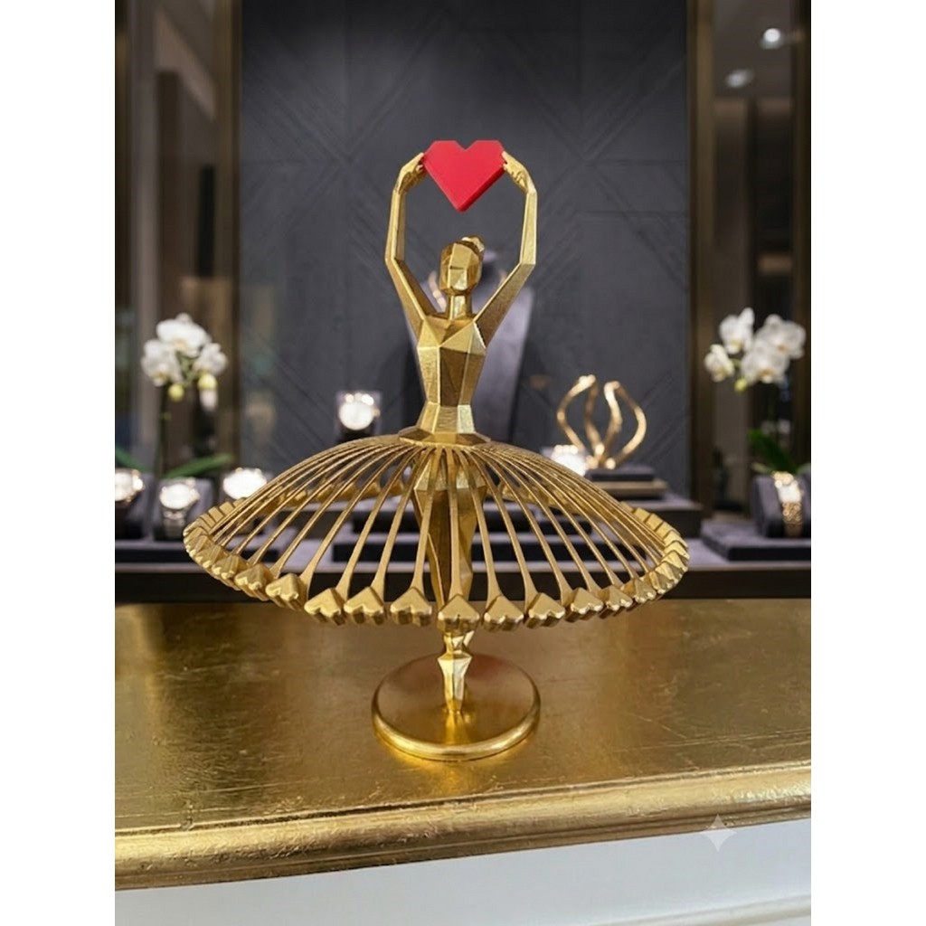 Estátua Bailarina Decorativa em Impressão 3D PLA Premium