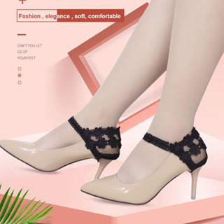 [Conforto Diário] High Elasticity and Comfort Heel Patch Heel Decoration Cover Renda/AltaElasticidade/Estilo