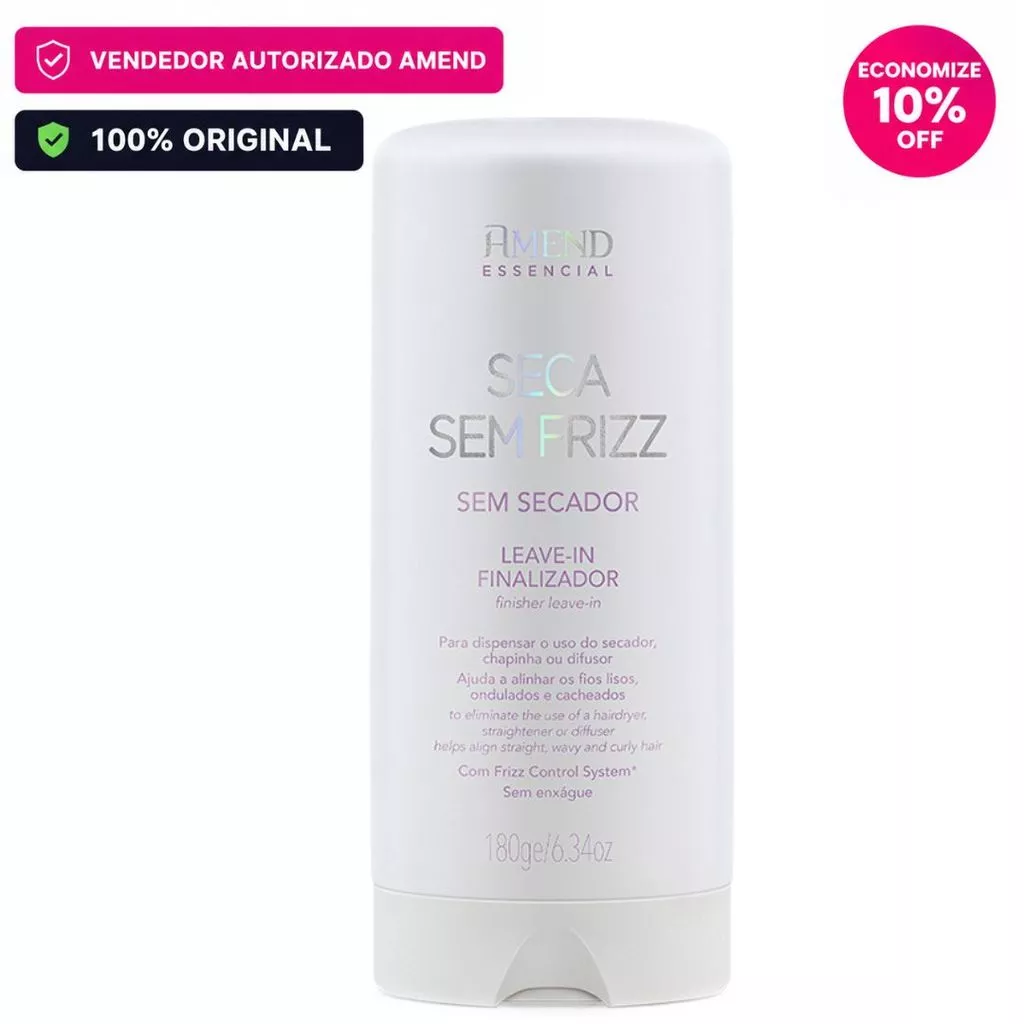 Amend Essencial Seca Sem Frizz Proteção térmica 180ml — imagem 1